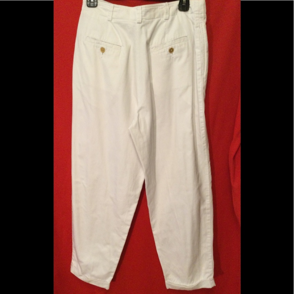 💥CLAIRBORNE 80’S💥 RETRO WHT MOM TROUSER PANT💥